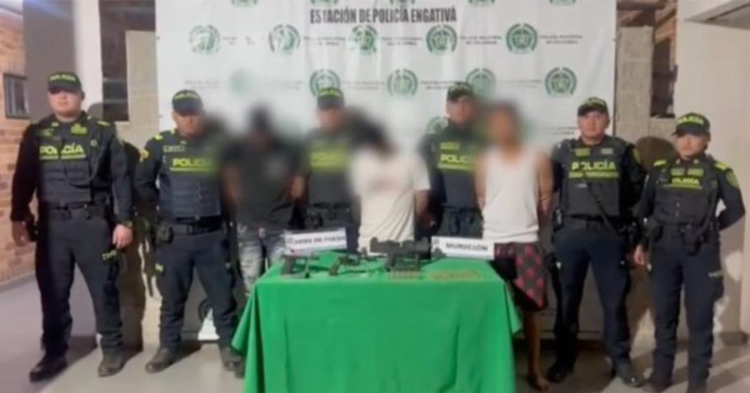 Foto de los tres capturados en Engativá por hurtar una vivienda