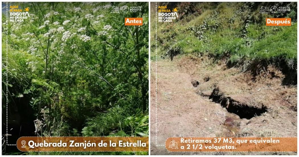 Jornada de limpieza Quebrada Zanjón de La Estrella en Ciudad Bolívar 