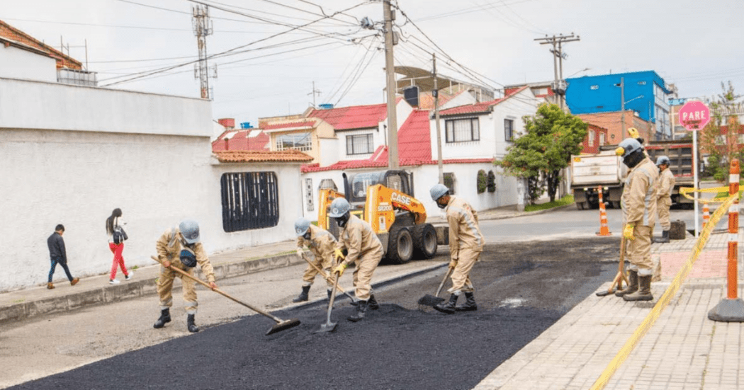 Foto de obras en Bogotá en la localidad de Kennedy