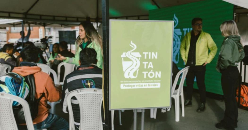 Tintatón estrategia pedagógica seguridad vial motociclistas Bogotá