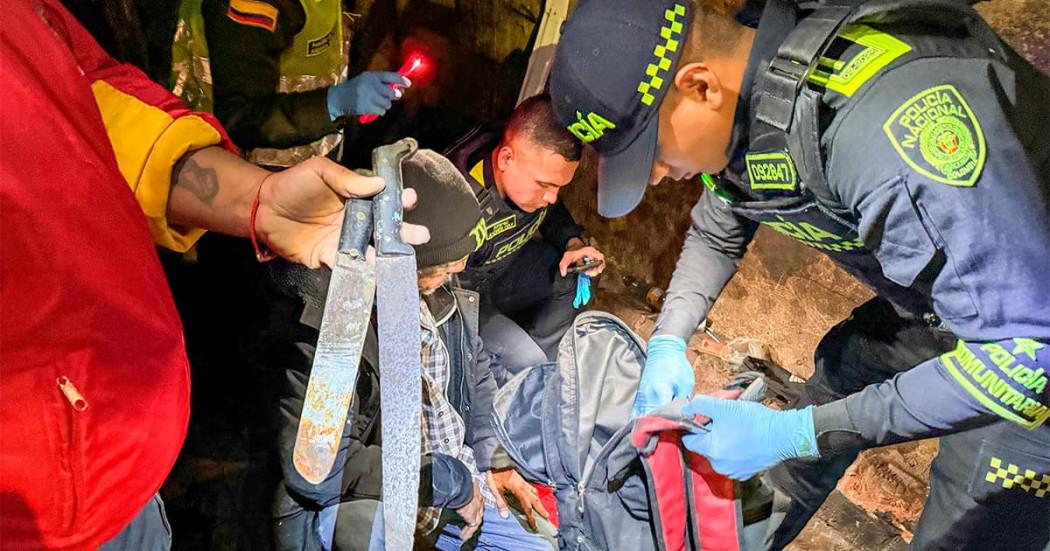 En la foto armas incautadas por las autoridades en Puente Aranda