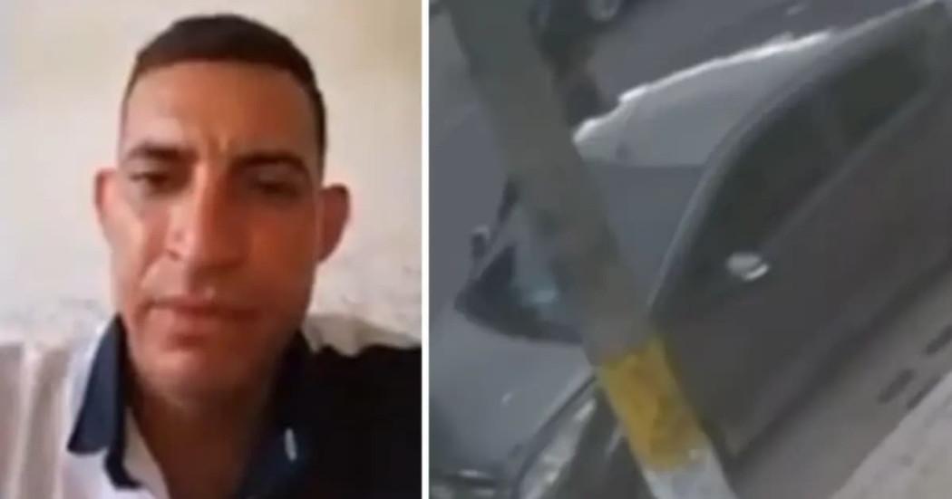 Foto de Carlos Eduardo Mora González y el vehículo en el que se habría planeado el atentado contra Miguel Uribe Turbay