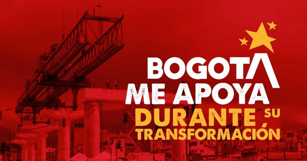 Imagen oficial de la campaña 'Bogotá Me Apoya Durante Transformación' 2025