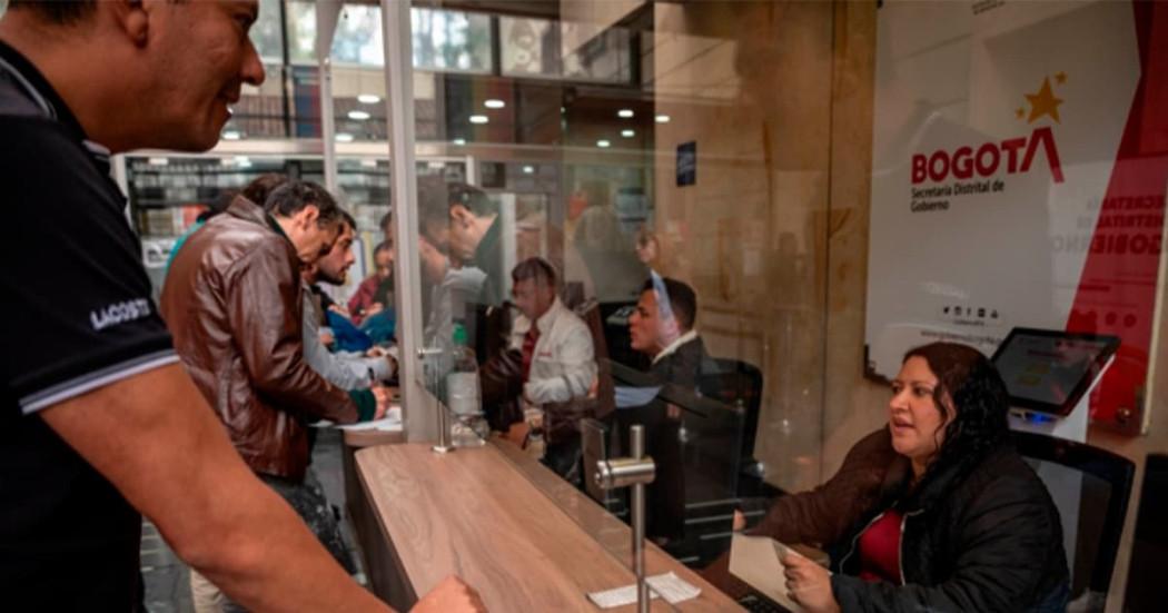 En la foto ventanilla de atención del usuario de la Secretaría de Gobierno 