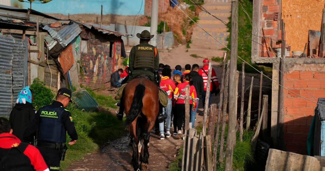 En la foto la Policía de Carabineros haciendo control y ejerciendo seguridad en la localidad de San Cristóbal
