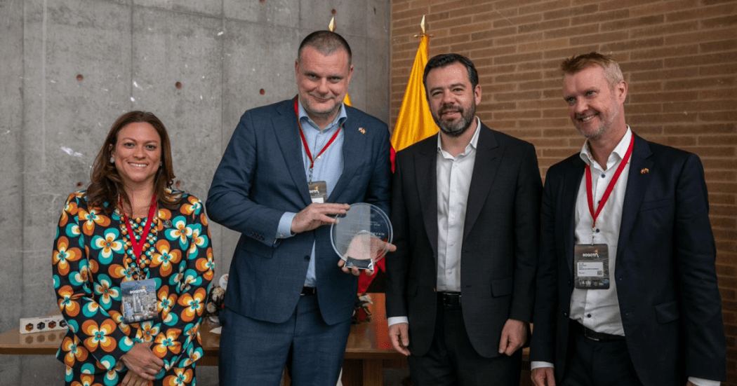 Imagen del alcalde Galán junto al alcalde de Copenhague