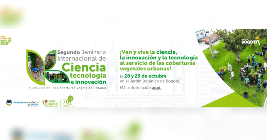 Imagen con información del II Seminario sobre Coberturas Vegetales Urbanas