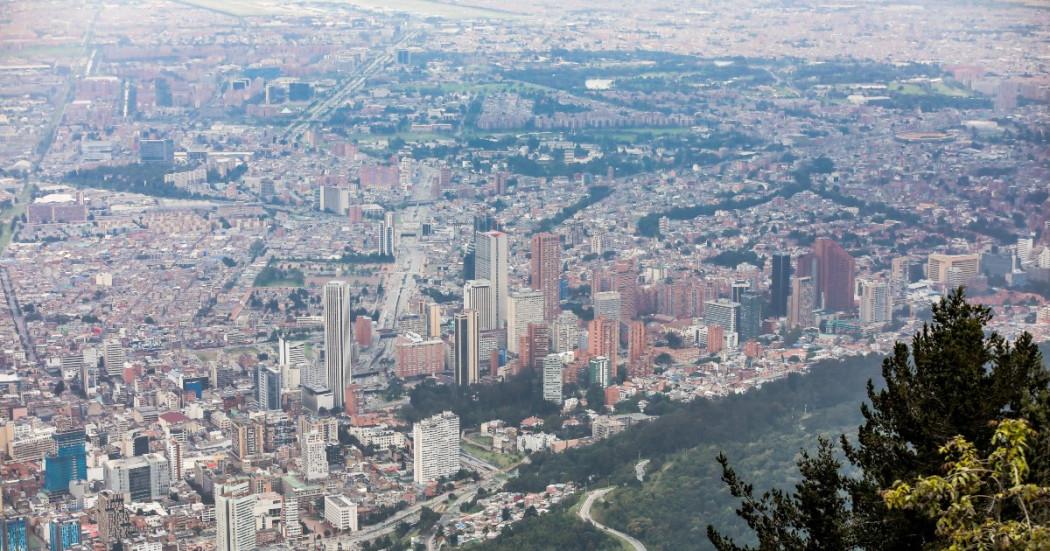 Foto panorámica de Bogotá
