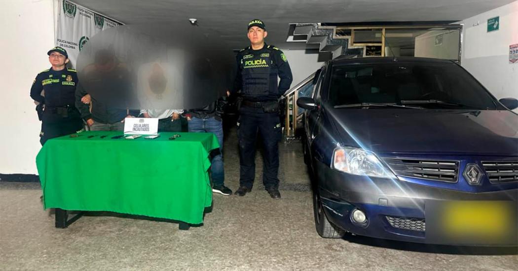 Foto de los capturados en Antonio Nariño por romper vidrios y hurtar a la gente