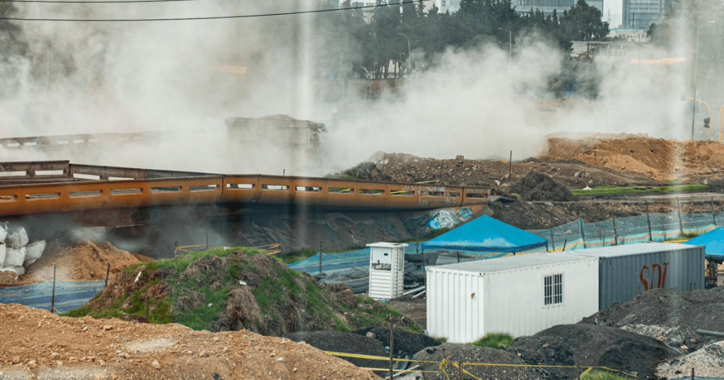 Imagen de uno de los puentes que fueron derribados