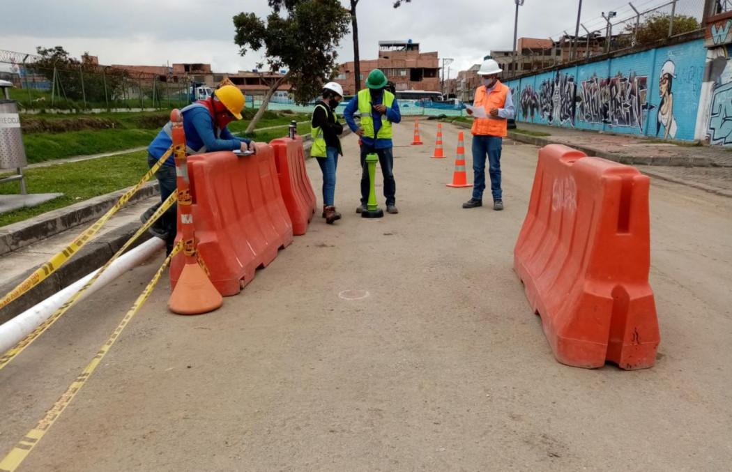 Foto ilustrativa de un frente de obra en Bogotá