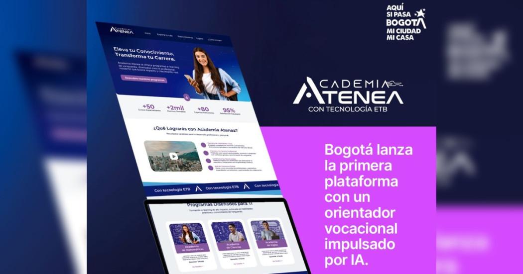Foto que muestra el logo de Academia Atenea