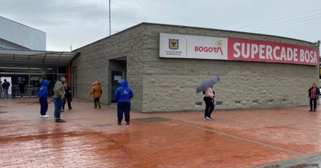 Foto que muestra la fallada del SuperCADE Bosa en Bogotá