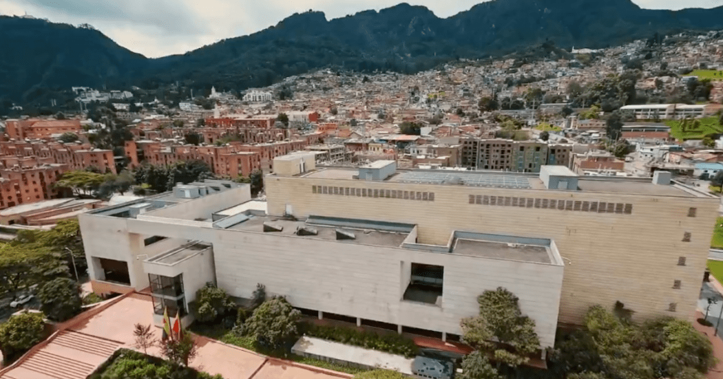 Imagen de panorámica del edificio del Archivo de Bogotá