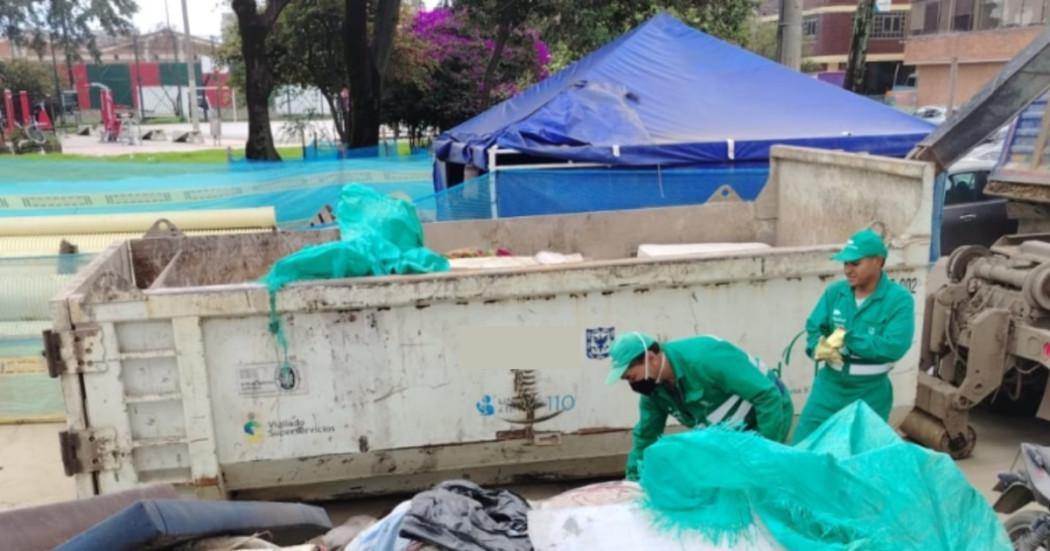 Foto de un ecopunto ubicado en Bogotá