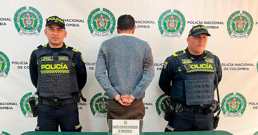 En la foto un capturado por hurto en Bosa