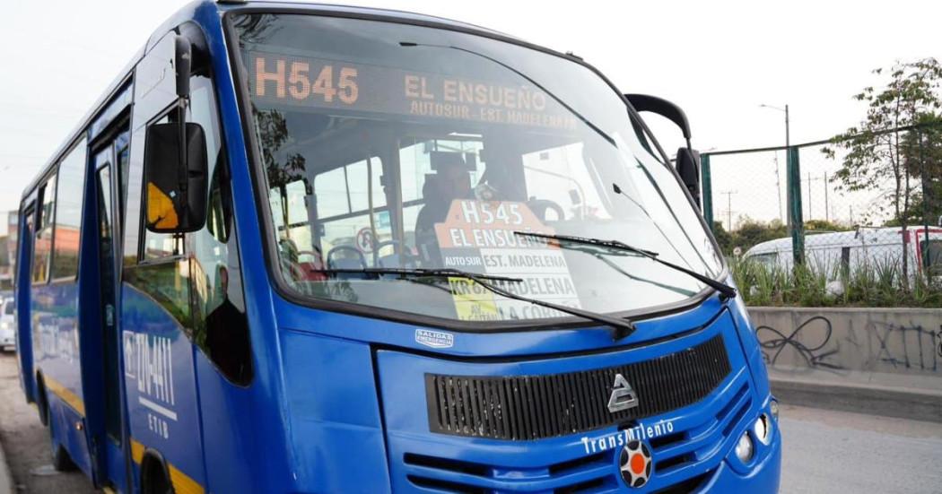 Foto de la nueva ruta TransMiZonal G545 CC. Villa del Río - H545 El Ensueño