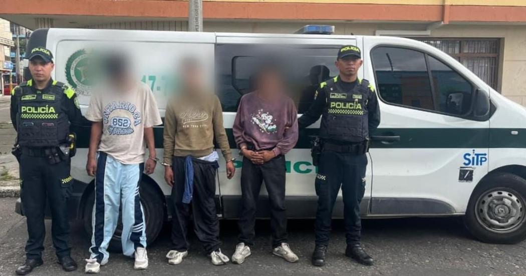 Captura de tres personas en la estación Nariño por el delito de hurto.
