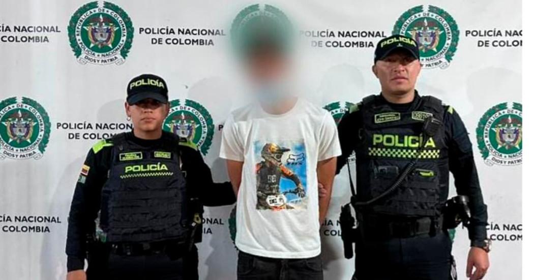 En la foto el capturado por tráfico de armas en Bogotá