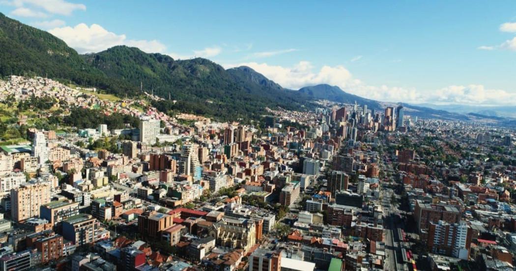 Foto panorámica de la ciudad de Bogotá 