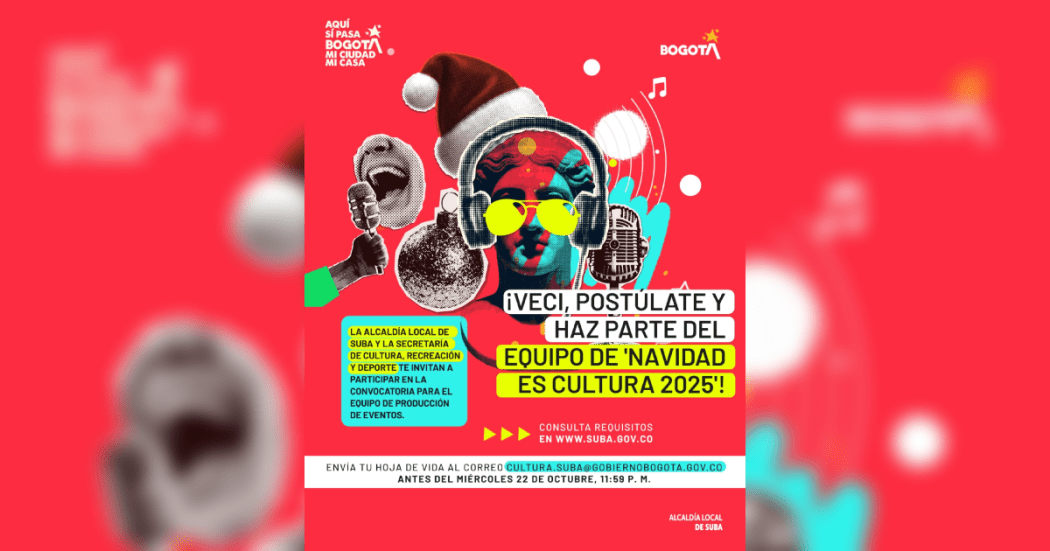 Pieza gráfica de la convocatoria laboral