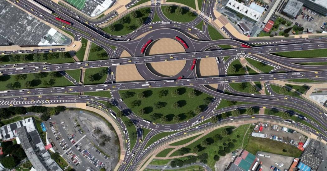 Foto render de la futura megaestructura de tres niveles en Puente Aranda