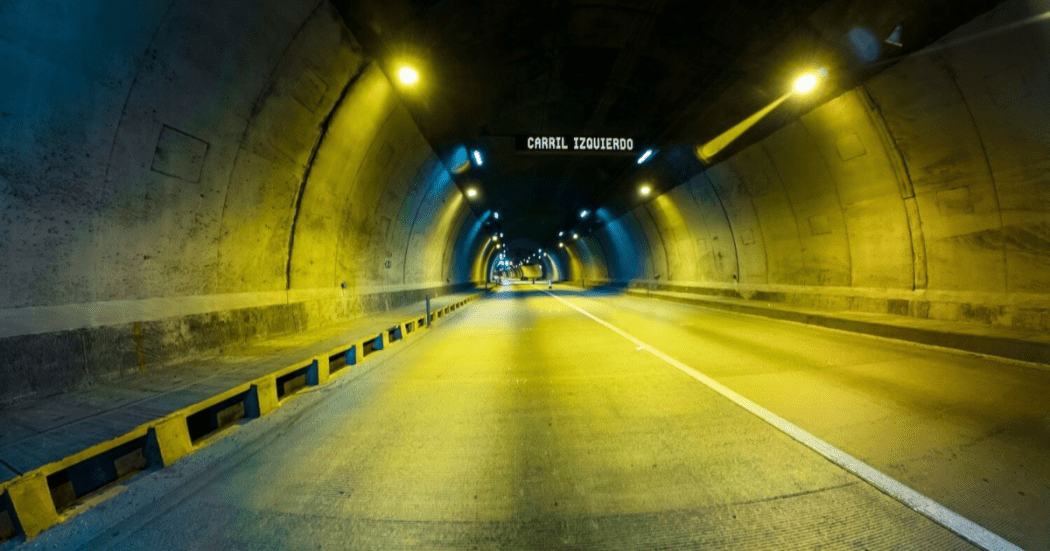 Imagen del túnel de la Vía Sumapaz