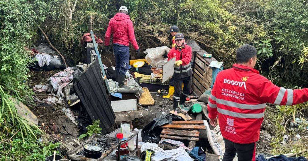 Foto del operativo de limpieza y recuperación del espacio público.