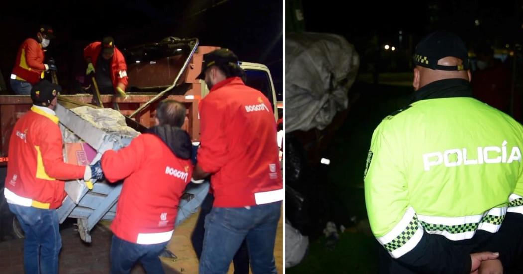 Fotos de la recuperación de espacio público en la avenida Boyacá entre calle 26 y calle 80.
