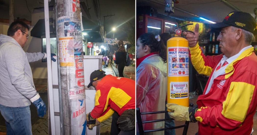 Fotos de la 'megatoma' de recuperación de espacio público y controles a establecimientos.