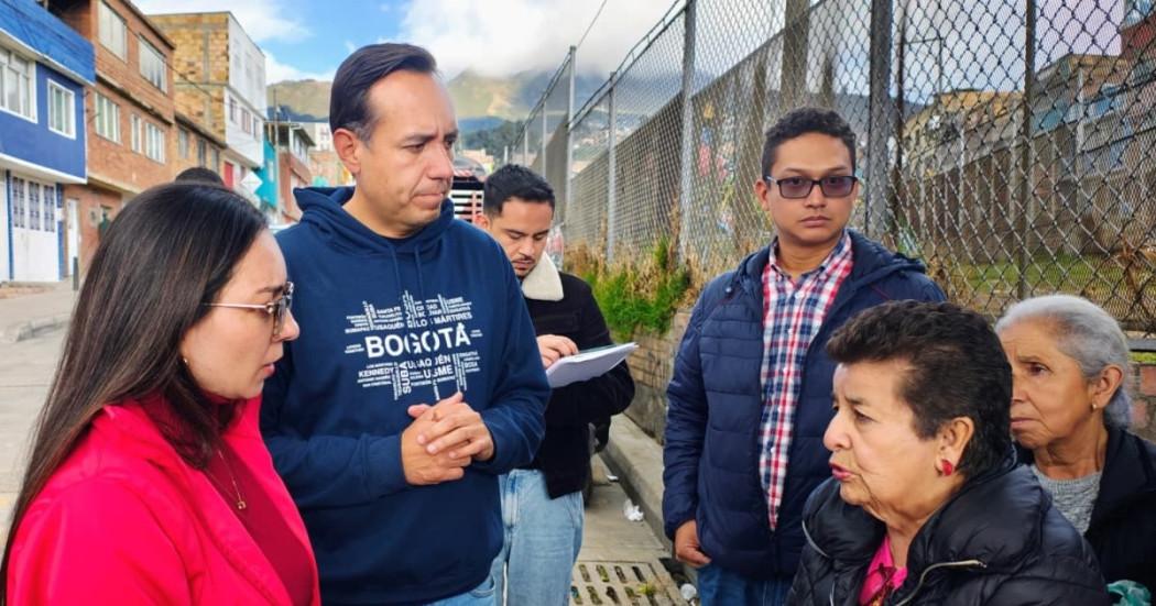 Foto de una de las entregas de obras en Usme al sur de Bogotá con Ruta del Progreso.