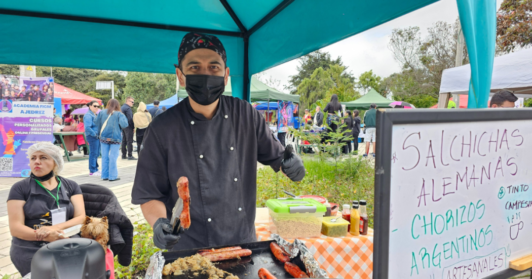 Foto de un emprendedor de la localidad de Suba