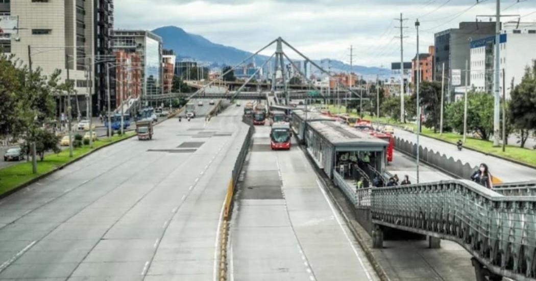 Foto de la autopista Norte con calle 97 en el norte de Bogotá.