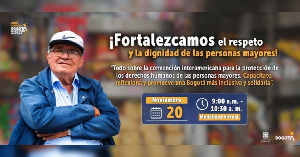 Taller de derechos humanos de adultos mayores en Bogotá 2025