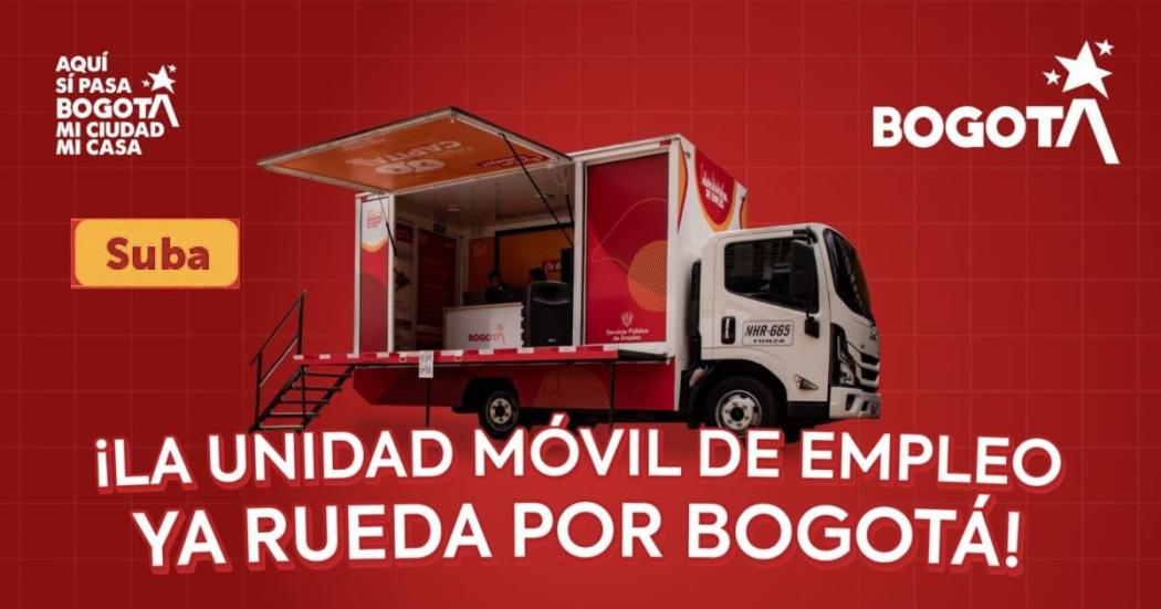 Foto de la Unidad Móvil de Atención de la Agencia Distrital de Empleo de Bogotá.