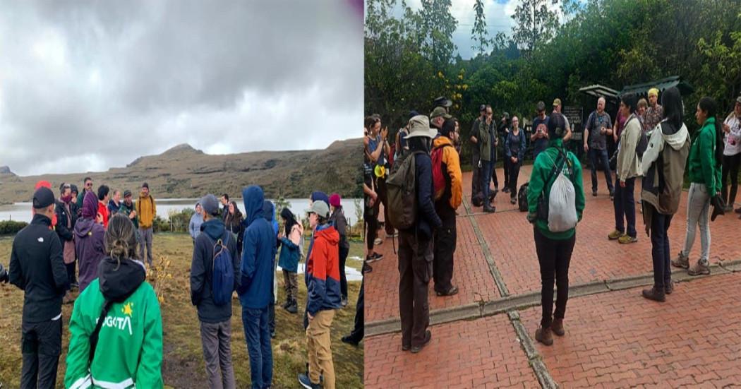 Foto de distintas personas en visitas a Entrenubes y Sumapaz 