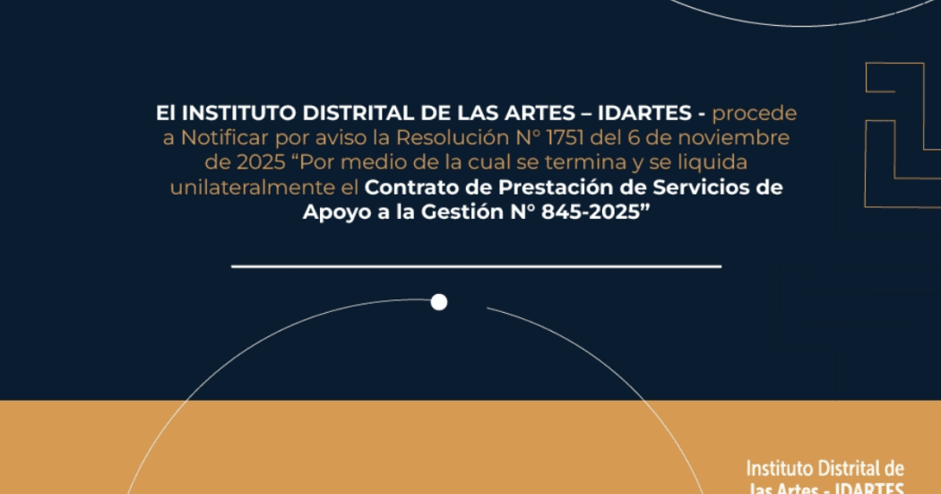 Imagen con información sobre la terminación unilateral del Contrato.