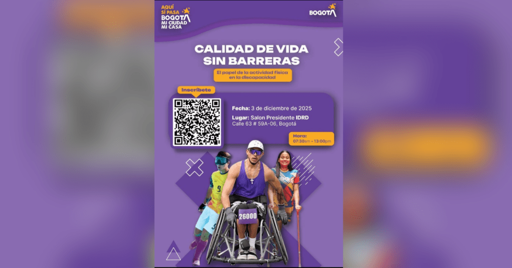 Imagen con infrmación del Foro Calidad de Vida sin Barreras 