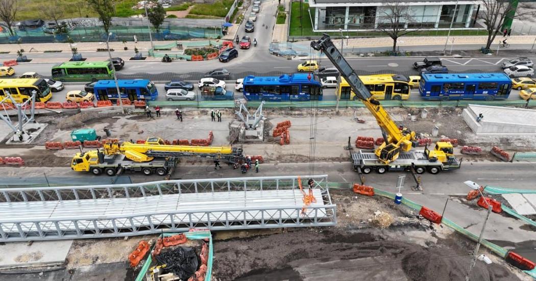 Foto de un frente de obra en Bogotá