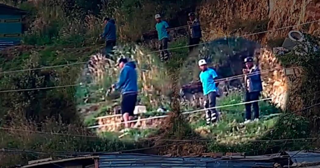 Foto de los capturados en flagrancia 