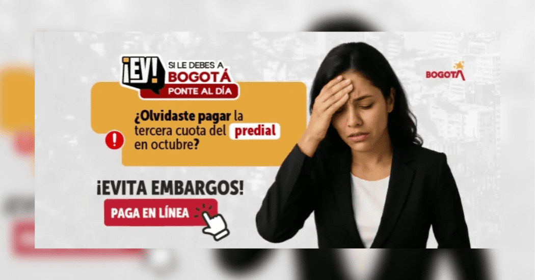 Imagen de la pieza gráfica que invita a la ciudadanía a pagar la tercera cuota del impuesto predial