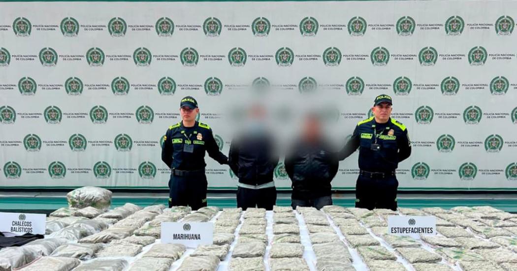 En la foto los dos detenidos por tráfico de estupefacientes 