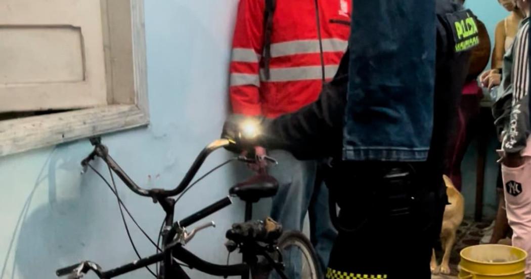 Foto de una bicicleta recuperada en San Bernardo