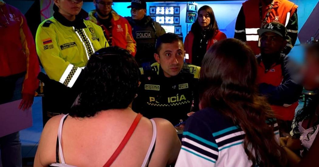 Foto de un operativo de seguridad adelantando en la localidad de Suba