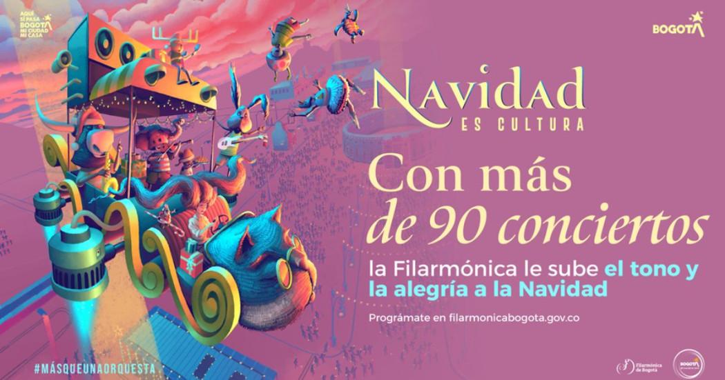 Imagen de afiche oficial Navidad es Cultura 2025 Filarmónica