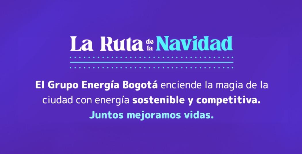 Imagen con texto alusivo a la Ruta de la Navidad