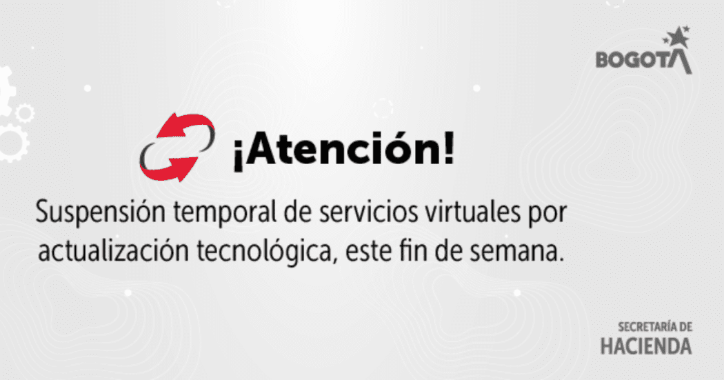 Imagen de la pieza gráfica que informa sobre la actualización