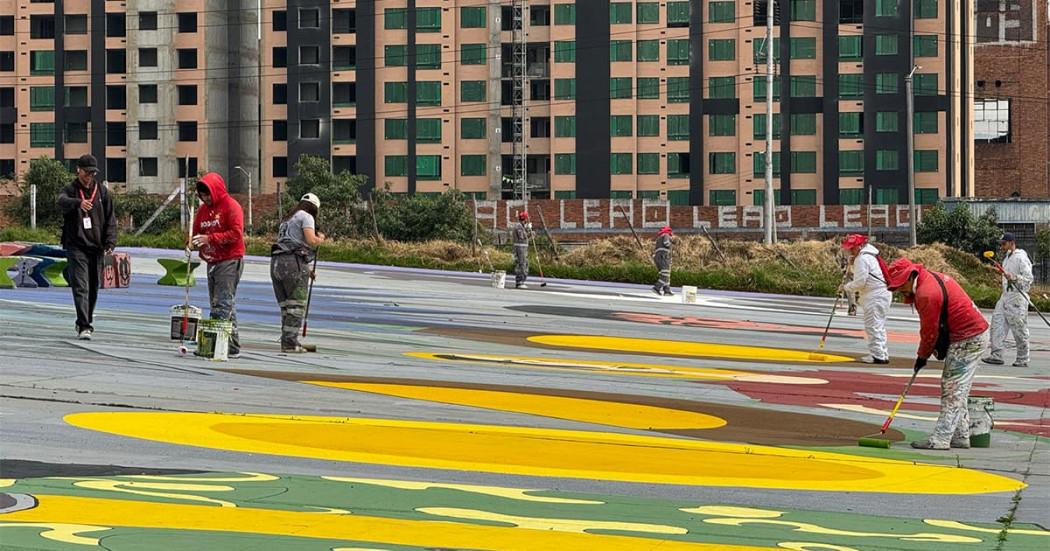 En la foto gestores de espacio público en jornadas de revitalización 