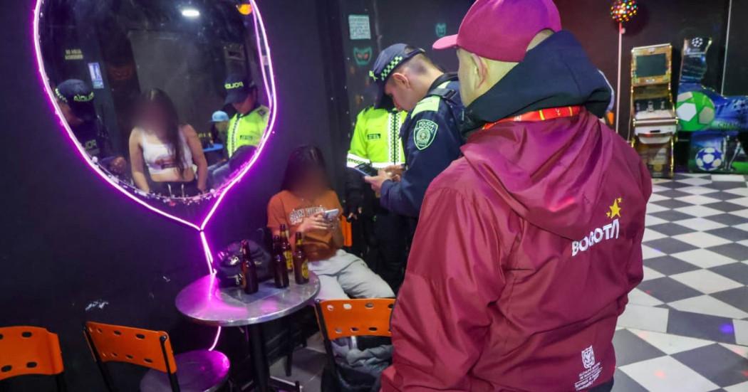 Foto del operativo de seguridad en Usme 