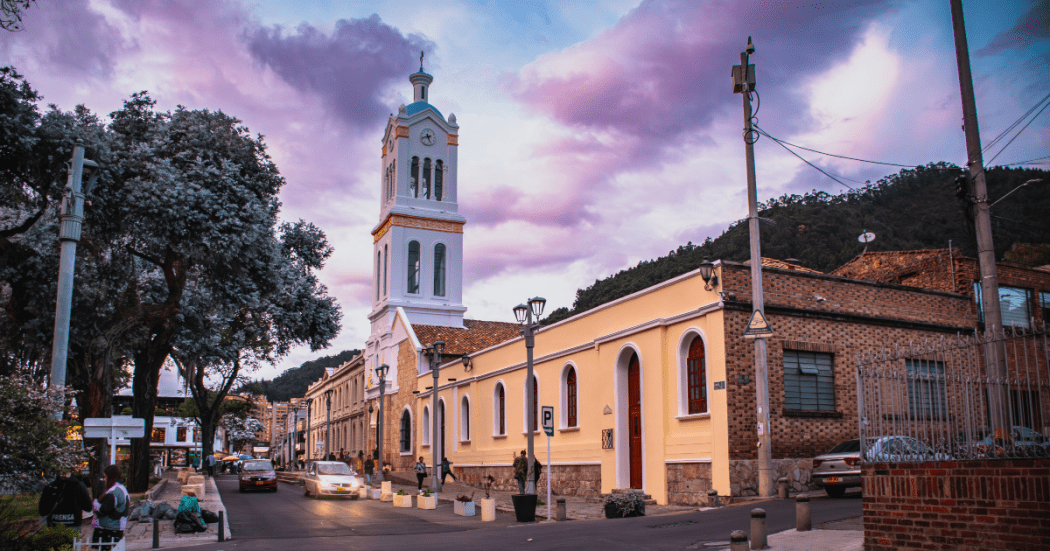 Imagen de una de las calles del centro de Usaquén